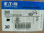  Eaton Crouse Hinds 2" Snap On 205 One Hole Clamp (20 PCS) Image