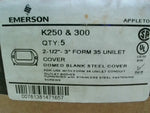  Emerson Appleton K250&300 Domed Blank Steel Cover 2-1/2" 3" F Image