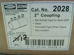  Hubbell Raco 2028 2" Set Screw Type Coupling For Steel EMT (12 Image