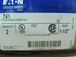  Eaton Crouse Hinds 741 1-1/2" 90 Degree Angle Connector (2 PCS) Image
