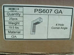  POWERSTRUT PS607GA (25 PCS) Galvanized 4 Hole 90 Degree Angle Strut Bracket Image
