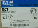  Eaton Crouse-Hinds 450S (50 PCS) 1/2" Set Screw Type Box Connec Image