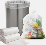 45 Gallon 16 Micron 40" x 48" High Density Can Liner / Trash Bag 250/Case
