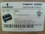  Emerson Appleton 5350S 3-1/2" Steel Set Screw EMT Coupling (5 P Image