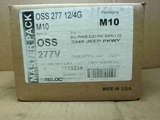 Reloc OSS 277 12/4G M10 Reloc Splitter Splice (10 PCS) Factory Sealed ...