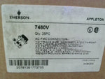  Emerson Appleton 7480V AC FMC Connector Qty 25 Pc Image