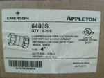  Emerson Appleton 6400S 4" Cpmpression Type EMT Coupling (5 PCS) Image