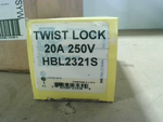  Hubbell HBL2321S 20A 250V 2-Pole 3-Wire Twist Lock L6-20P w/Safety Shroud (QTY) Image
