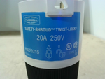  Hubbell HBL2321S 20A 250V 2-Pole 3-Wire Twist Lock L6-20P w/Safety Shroud (QTY) Image