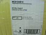  nVent Caddy B18-MCS-Z (25 PCS) Box/MC/AC Cable Hanger w/ Rod/Wi Image