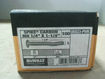  Dewalt 05523PWR Spike Carbon (100PCS) 1/4" x 1-1/4" Image