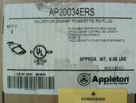  Appleton AP20034ERS 200 AMP Powertite RS Plug 4P 3Wire 200A Image