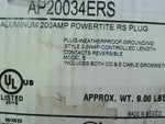  Appleton AP20034ERS 200 AMP Powertite RS Plug 4P 3Wire 200A Image