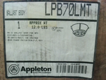 Appleton LPB70LMT Ballast Body for HPS Fixtures 12" Reflector 2 Image