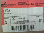  Cooper Crouse Hinds OEC2 Size 3/4" Condulet Outlet 2 pcs Image