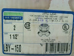  O-Z  Gedney LBY150 Capped Elbow Size 1 1/2" 2 Pc For Hazardous Image
