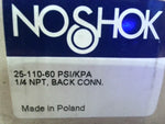  NoShok 25-110-60 Psi/KPA 1/4 NPT Back Connector Image