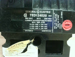  General Electric TED124020 Circuit Breaker 480VAC 2 Pole Image