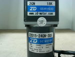  ZD Z2D15-24GN-30S Gear Head 2GN 18K 24VDC 3000RPM Class B Image
