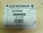  Hubbell Wiegmann WAS050 WW Oil tight Hole Seal 1/2" Conduit (2 PCS) Image