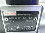  Rexroth R901102747 HED 8 OP 20/100 Pressure Switch 250VAC 5A 12 Image