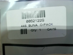  Buna 445 O-ring 8" ID x 8-1/2" OD x 1/4" thick. Buna-N, 70 Duro Factory Sealed Image