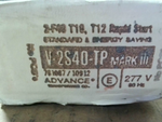  ADVANCE V-2S40-1-TP Rapid Start Energy Saver Ballast Image