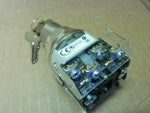  ALlen Bradley 800T-J41KU7B 3 Position Selector Cylinder w Key Image