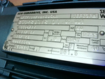  SEW-EURODRIVE DFT71D8/4BM605HR  460V 3 Phase 800/1680rpm 60hz Image