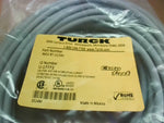  Turck RKCV 8T-10/S90 M12 Eurofast Cordset Straight  Female conn Factory Sealed Image
