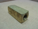  Parker C1200B 3/4" NPT Brass Hydraulic Check Valve 2000 PSI Max Image