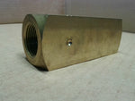  Parker C1200B 3/4" NPT Brass Hydraulic Check Valve 2000 PSI Max Image