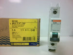  Square D 60106 Multi 9 C60 5A Miniature Circuit Breaker 1P 240VAC Image