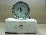  Trerice 800B4002LA100 Utility Gauge 4" Dial 0-100psi  1/4" NPT Image