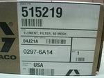  Graco 515219 60 Mesh Filter Element 0297-6A14 Factory Sealed Image