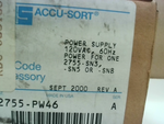  Accu-Sort 2755-PW46 Barcode Accesory Power Supply 120VAC 29W Image