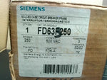  Siemens FD63F250 70 Amp Trip 3 Pole 600V Sentron Circuit Break Image
