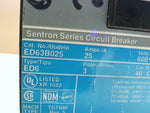  Siemens Sentron Series ED63B025 Circuit Breaker 25 Amp 3 Pole 2 Image