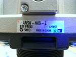  SMC Pneumatic Regulator Model AR50-N06-Z Set-Press 7-125 PSI Image