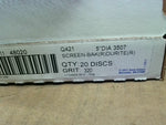  Norton 48020 Q421 5" Dia 320m Grit Screen Disc Durite Screen-Ba Image