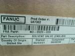  Fanuc Robotics  NO-2020-020 Solvent Valve Metric Version Factory Sealed Image