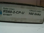  Tsubaki RS60-2-CP-U RIV Single Roller Chain 10ft 3.04m 160 Link Image