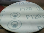  3M 86790 Hookit 5" Sanding Discs 763U P120 Ceramic Coated 100 P Image