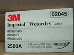  3M Imperial Wetordry Sheet 02045, 5-1/2" x 9", 2500A, 50 sheets Image