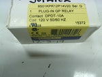  Square D 8501KPR12P14V20 Plug In Relay 8 Pins Octal 120Vac 2DT0 Image