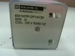  Square D 8501KPR12P14V20 Plug In Relay 8 Pins Octal 120Vac 2DT0 Image