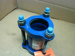  Smith-Blair Type 411 Ductile Iron Coupling 2.5"  3-Bolt 4110002 Image