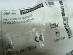  Harting 19000005099 Conecting Plug Han CGM-M M40x15 D20-26mm/22 Factory Sealed Image
