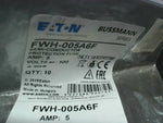  Eaton Bussmann FWH-005A6F (10 PCS) Semiconductor Fuse Fast Acti Image