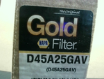  Gold Filter D45A25GAV Cartridge Hydraulic Oil Filter Image